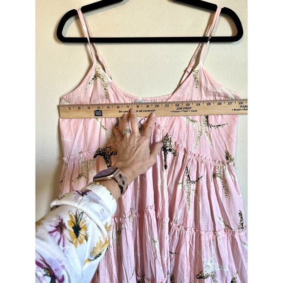 DEBBIE KATZ SOUTH BEACH DRESS COVERUP SZ L PINK TAN BROWN STARFISH RESORT CRUISE - Picture 6 of 8